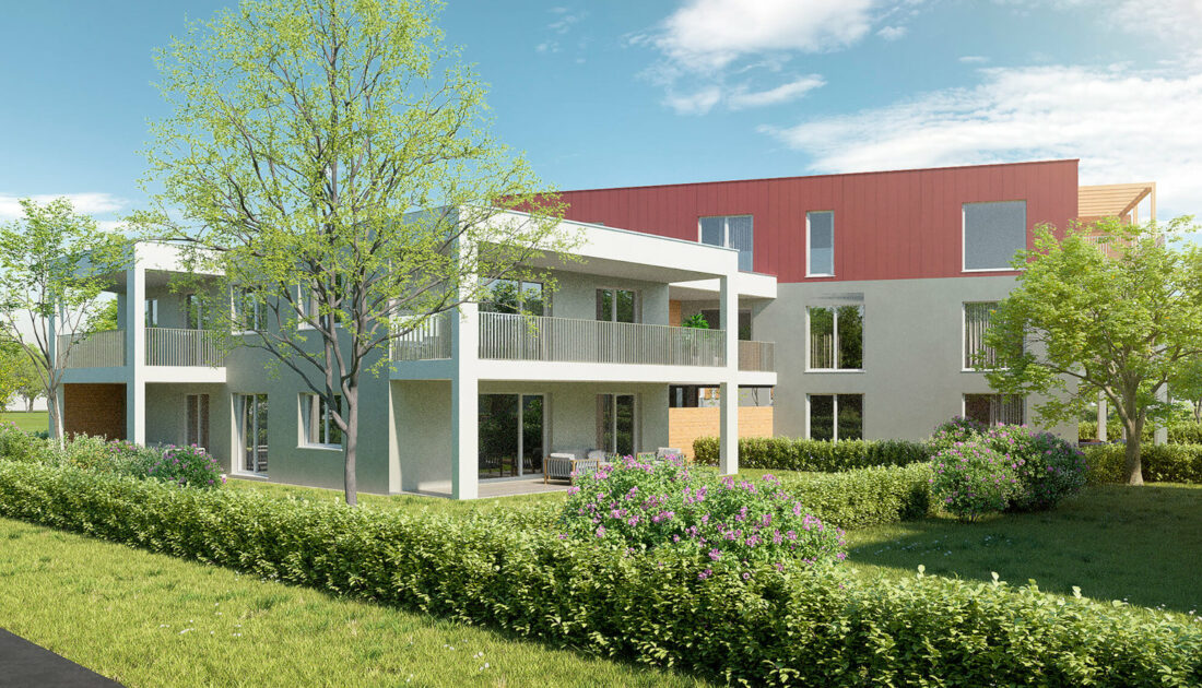 Außenansicht Wohnungsprojekt Neufeld North Gate