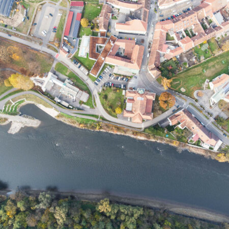 Bad Radkersburg von oben - Drohnenbild