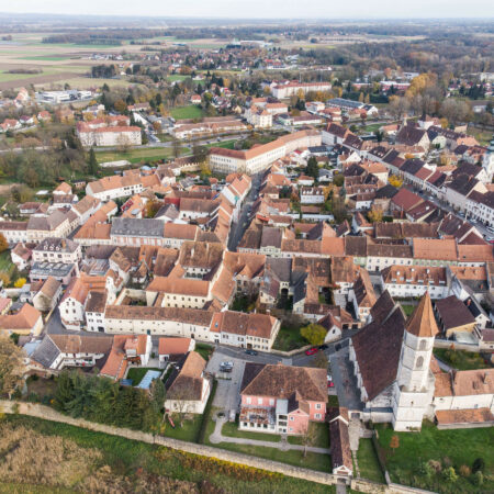 Bad Radkersburg von oben - Drohnenbild